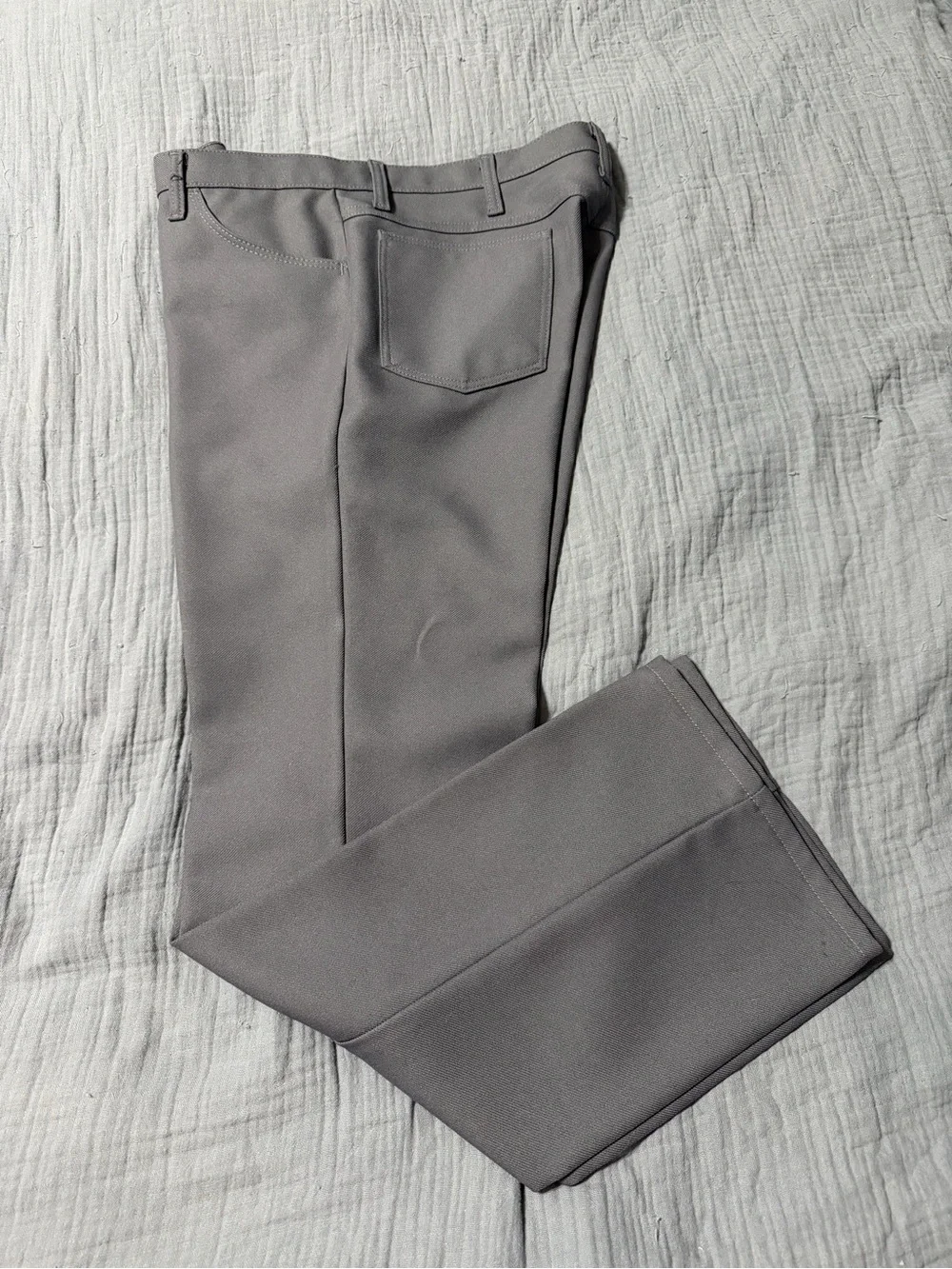 Vintage Wrangler 82BK Polyester Western Cowboy Wrancher Jeans Men’s 36x32 Grey